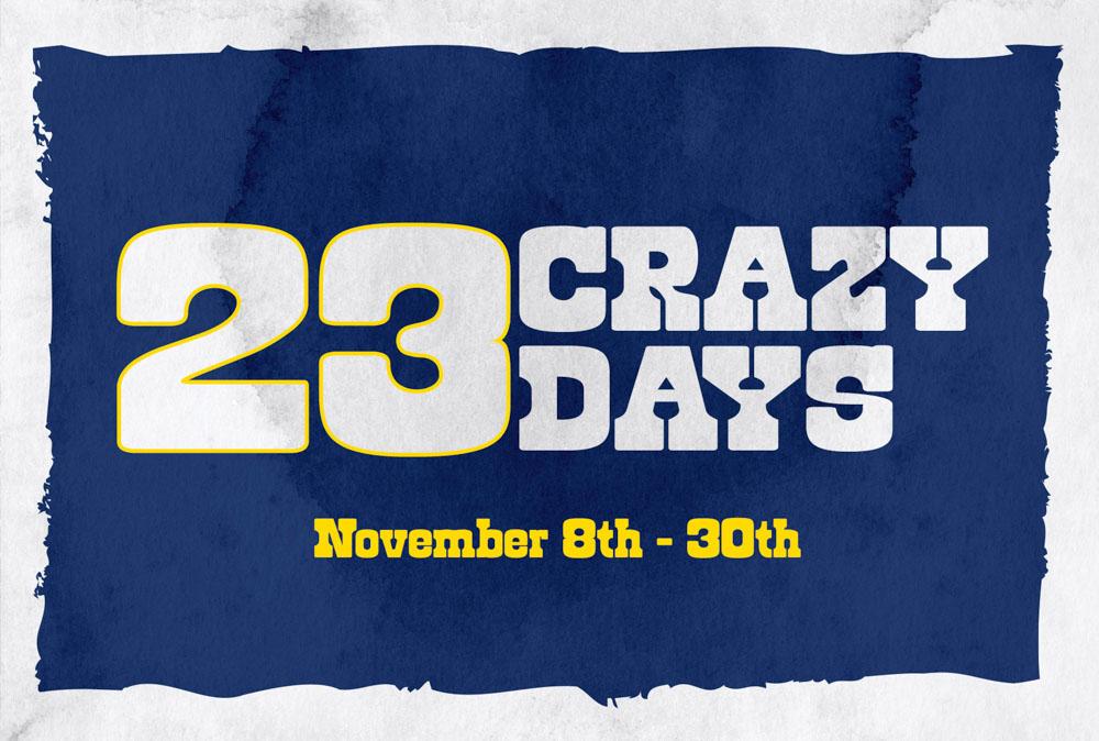 23 Crazy Days Sale Banner